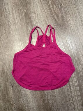 lululemon athletica Hot Pink Racerback Crop Tank